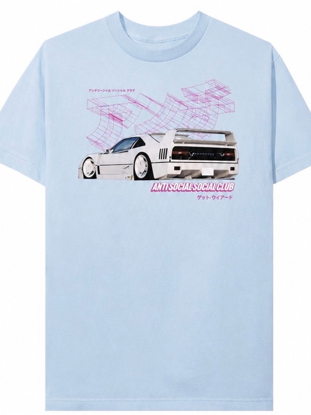 Anti Social Social Club Yokohama in Light Blue Tee - VIP Colorway